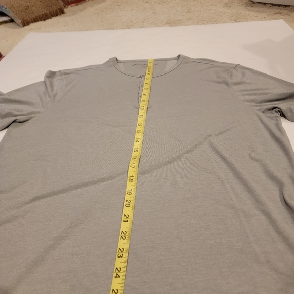 John Varvatos Star USA XL Men's Super Soft Short Sleeve Henley Shirt Grey - Picture 11 of 15